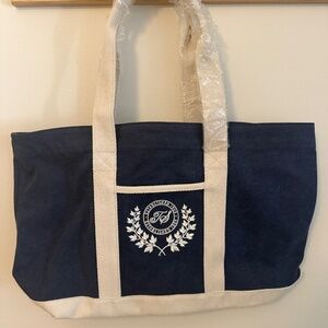 Taylor Swift Washed Navy Crest Beach Bag